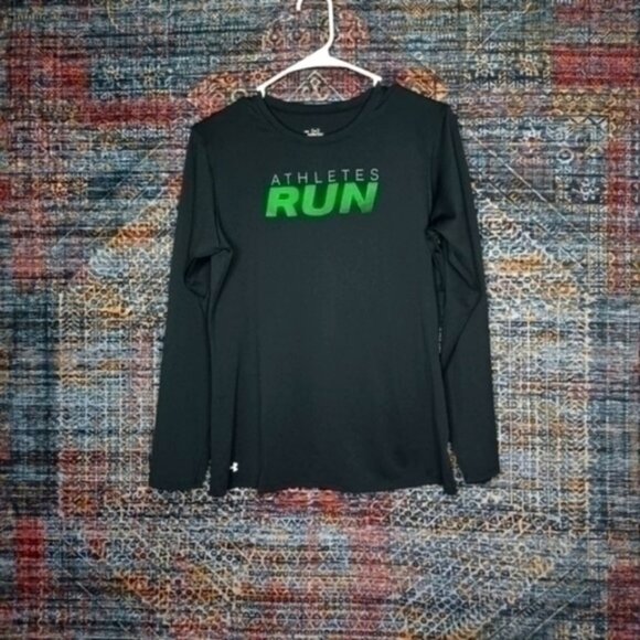 Under Armour womens Athletes Run running tee M EUC - Picture 1 of 3